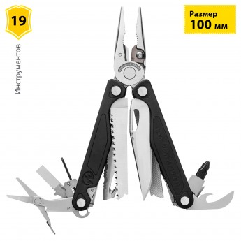 Мультитул LEATHERMAN CHARGE PLUS BLACK 832513 с нейлоновым чехлом