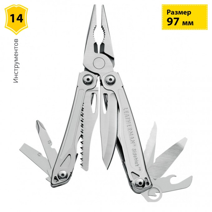 Мультитул LEATHERMAN SIDEKICK с нейлоновым чехлом CARABINER 831439