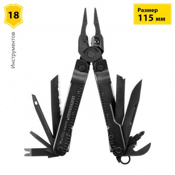 Мультитул LEATHERMAN SUPER TOOL 300 M BLACK 832758 с нейлоновым чехлом