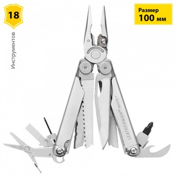 Мультитул LEATHERMAN WAVE PLUS 832524 с логотипом Toyota и нейлоновым чехлом