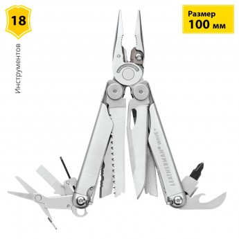 Мультитул LEATHERMAN WAVE PLUS 832525 с нейлоновым чехлом