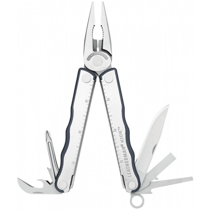 Мультитул LEATHERMAN KICK с логотипом Toyota и кожаным чехлом OT830060T