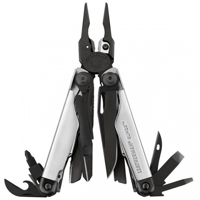 Мультитул LEATHERMAN SURGE BLACK & SILVER c нейлоновым чехлом 832462