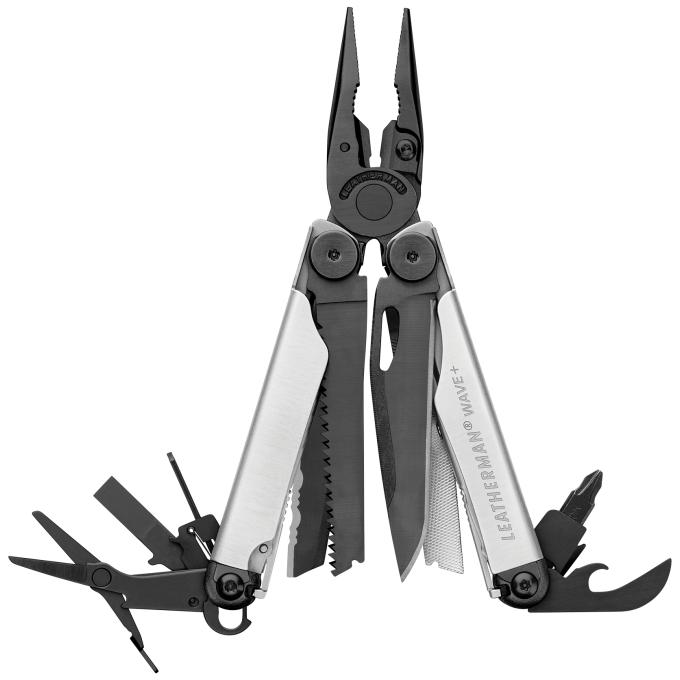 Мультитул LEATHERMAN WAVE PLUS BLACK & SILVER с нейлоновым чехлом 832622