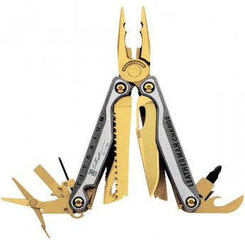 Мультитул LEATHERMAN CHARGE TTI gold 831822 в подарочной упаковке с кожаным чехлом