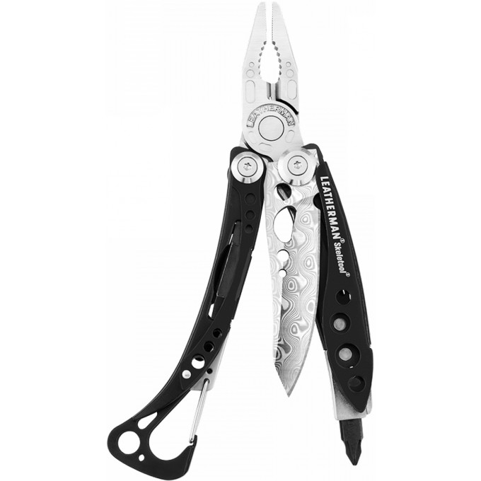 Мультитул LEATHERMAN SKELETOOL BLACK DAMASCUS 832422