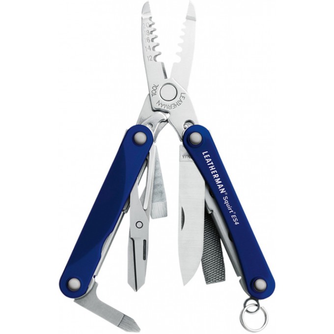 Мультитул LEATHERMAN SQUIRT ES4 BLUE в подарочной упаковке 831240