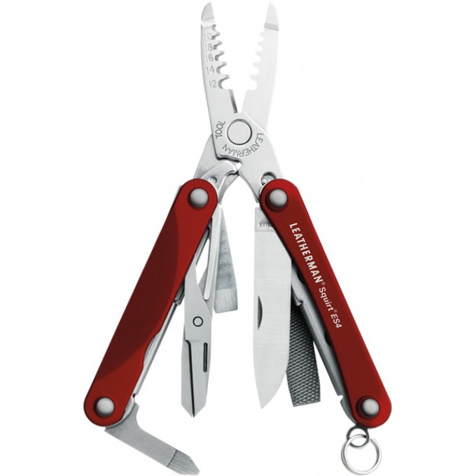 Мультитул LEATHERMAN SQUIRT ES4 RED в подарочной упаковке 831237